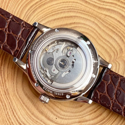 Tandorio 40mm Japanese NH35 Automatic 200M Diving Watch Men Beige Dial Bubble Sapphire Polished Case Glass Back Screw Crown