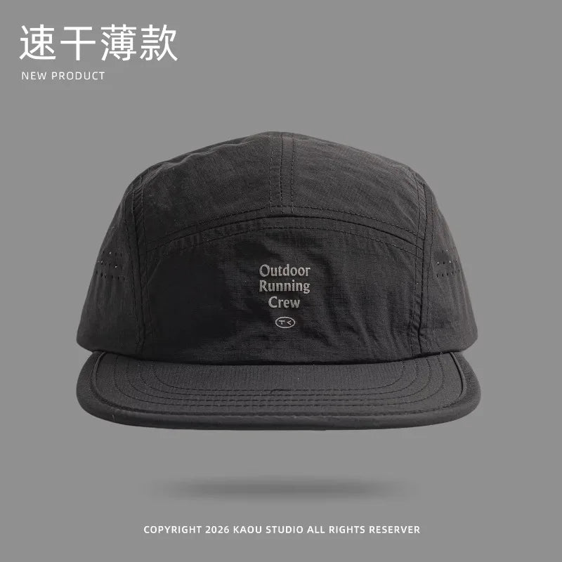 Udendørs camping solcreme hurtigtørrende farveafstemte baseballkasketter til kvinder sommer let og åndbart retro 5-panels herrehat