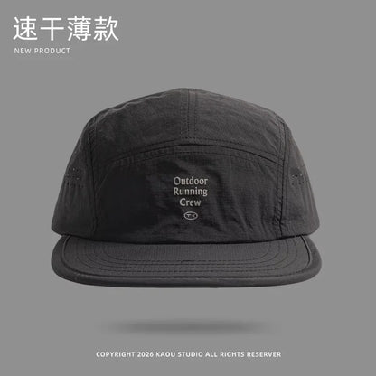 Udendørs camping solcreme hurtigtørrende farveafstemte baseballkasketter til kvinder sommer let og åndbart retro 5-panels herrehat