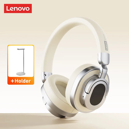 Lenovo LE602 Auriculares circumaurales Bluetooth 6.0 – Auriculares gaming HiFi estéreo ANC inalámbricos y con cable con micrófono ENC HD