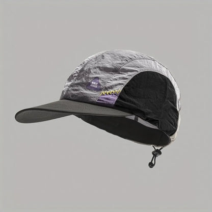 Color Matching Baseball Cap Flat-brimmed Breathable Quick-drying Hat Drawstring Summer Thin Sun Protection Caps Hiking Hats