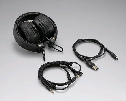 Marshall Major III Wireless Bluetooth Headphones with Deep Bass, Active Noise Cancelling, Foldable Over-Ear Wireless Headphones with Microphone