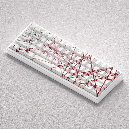 73 Keys PBT Dye Sublimation Cherry Yuzuriha Inori Anime for 60 65 68 Layout Mechanical Keyboard GK61 Anne Pro 2