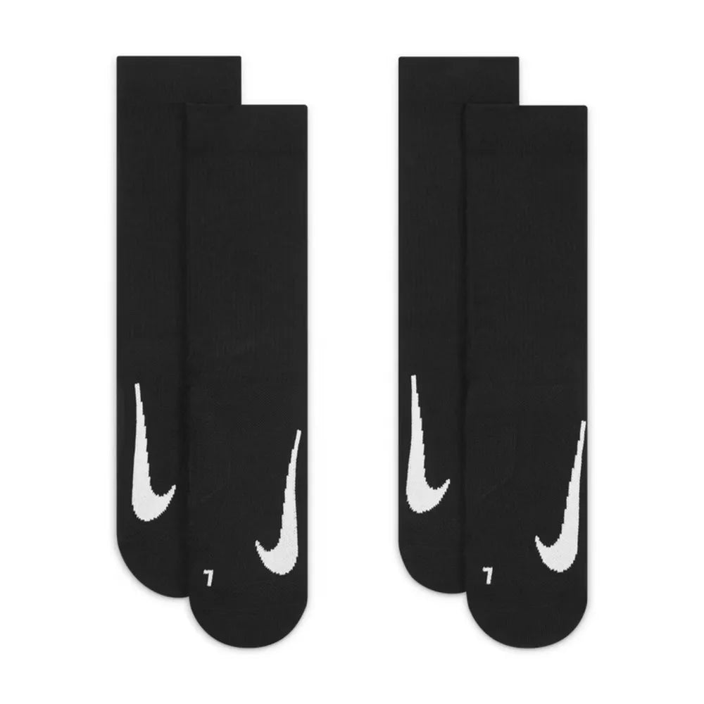Nike 3-pak sportsokker til mænd og kvinder med tyk frotté og sål i frotté: Skridsikre, komfortable og åndbare SK0118-010
