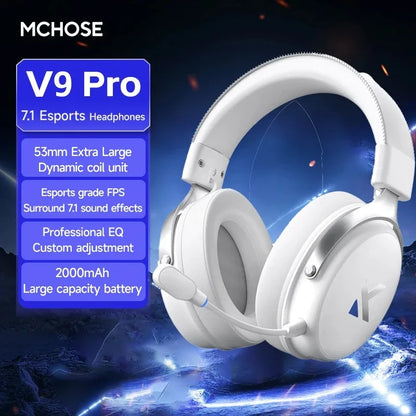 MCHOSE V9 Pro Electronic Sports Headset Three Mode Game USB Wireless 7.1 Channel Surround Sound Portable Headset with Microphone