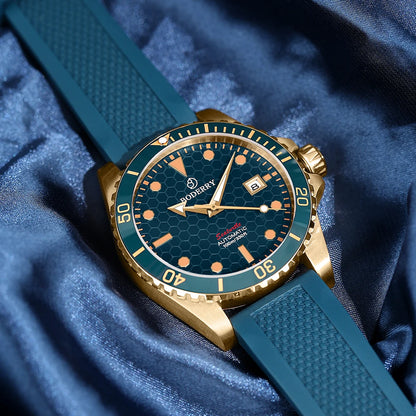 Boderry Seaturtle Titanium Diver Watch Men Luxury Bronze Watches Automatic Mechanical Wristwatch Sport 200M Waterproof Luminous