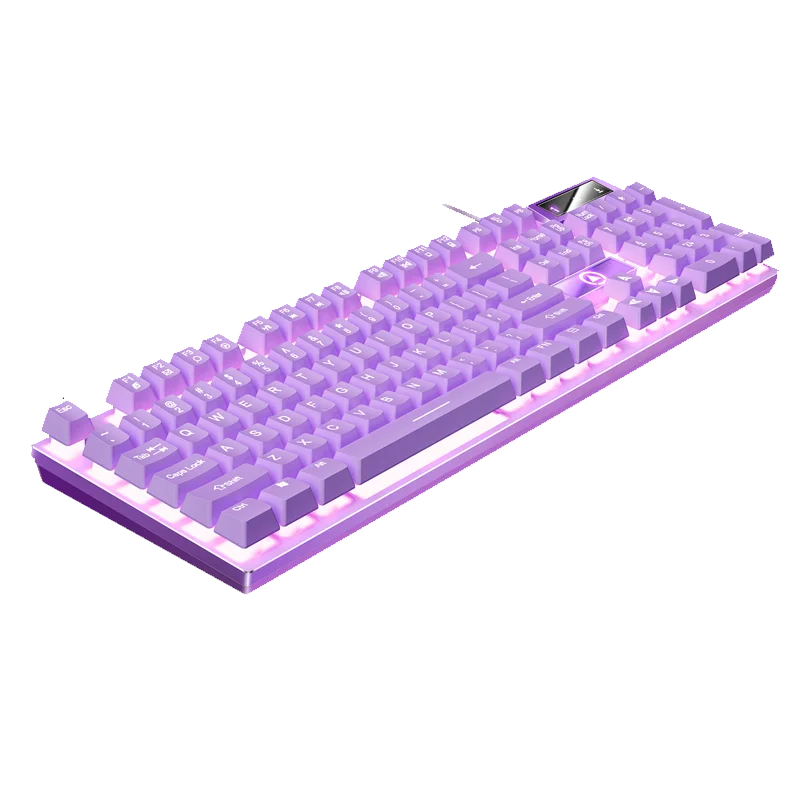 YINDIAO Wired USB Gaming Keyboard with Backlight, 104-Key Ergonomic Gaming Keyboard for PC, Laptop & Desktop, RGB Gamer Keyboard for Office & Gaming