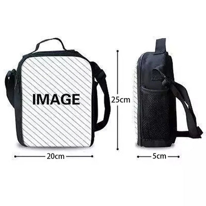 Hot Game F-FortniteS Child Insulated Large Capacity Bag for Boy Girl Student Outdoor Picnic Resuable Thermal Cooler Lunch Box