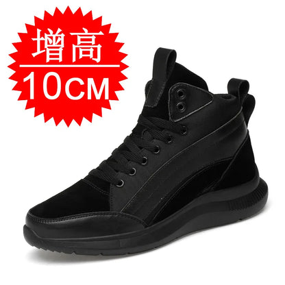 Buty podwyższające z wysoką cholewką – obuwie podwyższające – wkładki podwyższające dla mężczyzn 6 cm, 8 cm, 10 cm – trampki