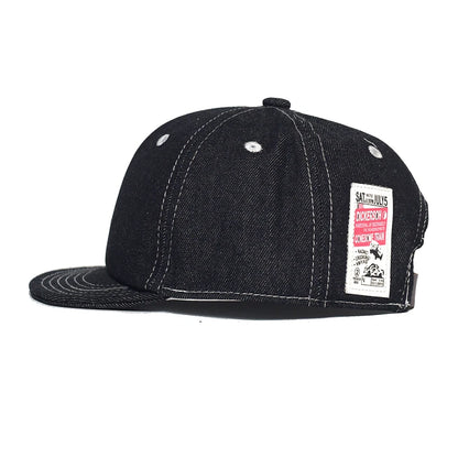 Four Seasons Fashion baseballkasket i denim med kort skygge til mænd og kvinder – Dad Hat – justerbar i Trucker-stil – kasketter med lav profil