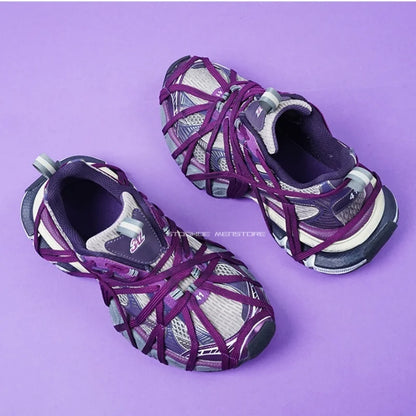 Chaussures à semelles épaisses pour hommes et femmes, pointures 36 à 45. Paris 3XL. Chaussures « Dad Shoes » pour gagner en hauteur. Chaussures épaisées respirantes. Chaussures de sport décontractées.