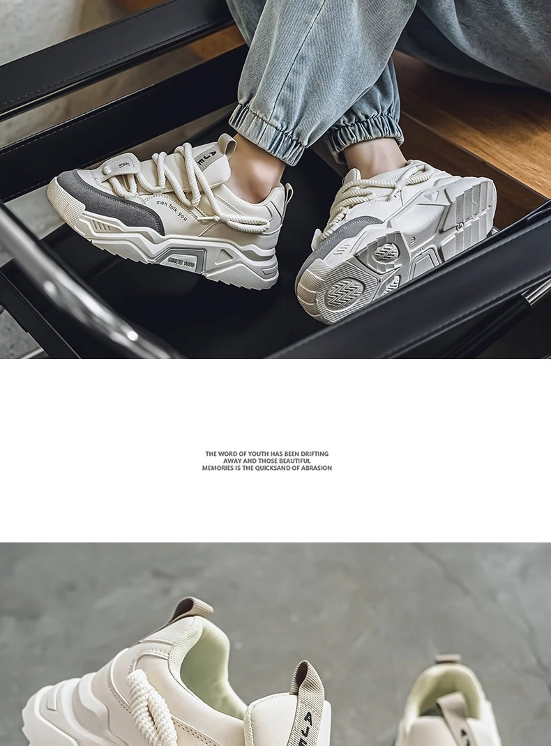 Lässige Herren-Sneaker – Frühlingsmode – Vielseitige Low-Top-Skateboard-Schuhe für Herren, geeignet für Outdoor-Sportarten