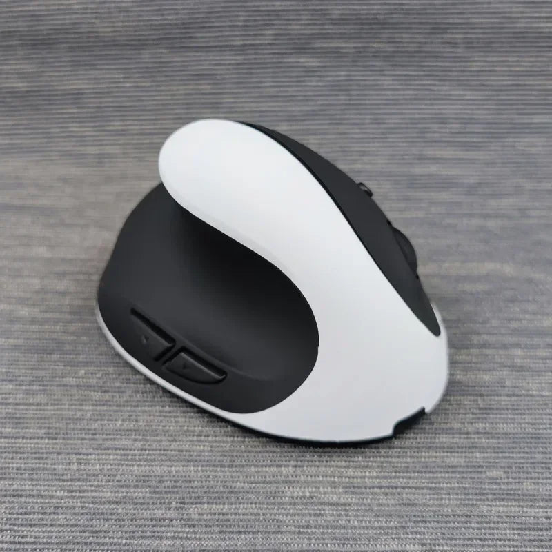 YANFU BNKJ5 Left Hand Wireless Ergonomic Mouse, 2.4G Bluetooth Ergonomic Mouse with Adjustable DPI, Silent Optical Office Mouse for Left-Handed Users