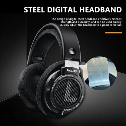 Philips SHP9500 HiFi Wired Headphones Stereo Monitor Gaming Headset with 50mm Dynamic Driver, Professional Audio Earphones for Music & E-Sports