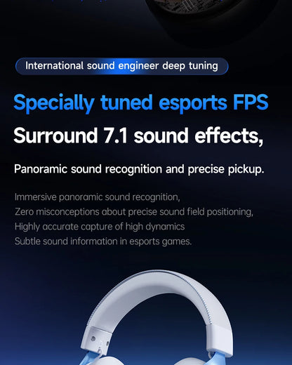 MCHOSE V9 Pro Electronic Sports Headset Three Mode Game USB Wireless 7.1 Channel Surround Sound Portable Headset with Microphone