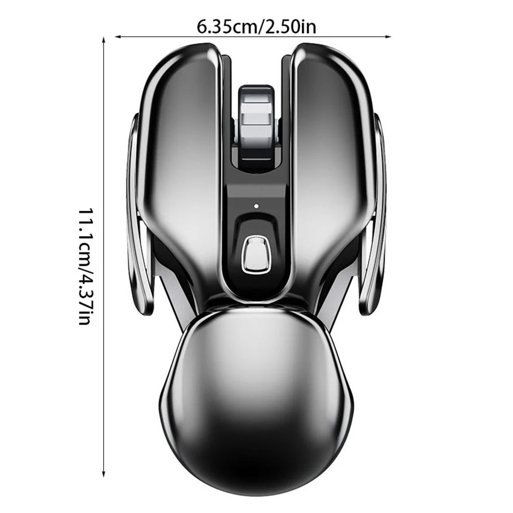 Rechargeable Wireless Mouse Bluetooth Ergonomic Silent Mouse with USB Receiver, Waterproof Optical Wireless Mouse for PC, Laptop, Desktop & Office