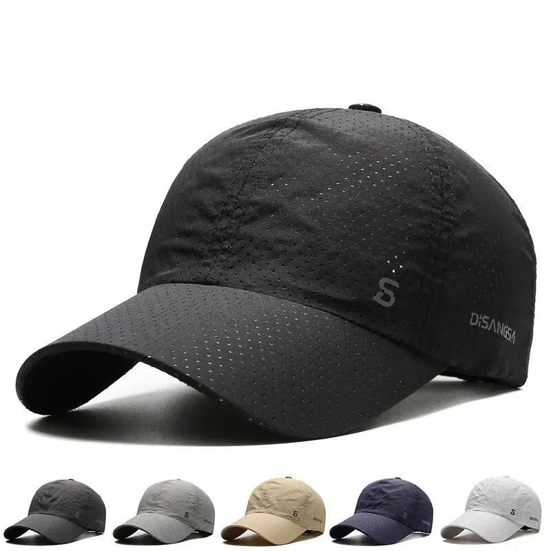 Original design løbehue, tynd, hurtigtørrende, åndbar, med andetunge, til udendørs brug, til mænd, sol, sommer, fiskeri, Avisor baseballkasket