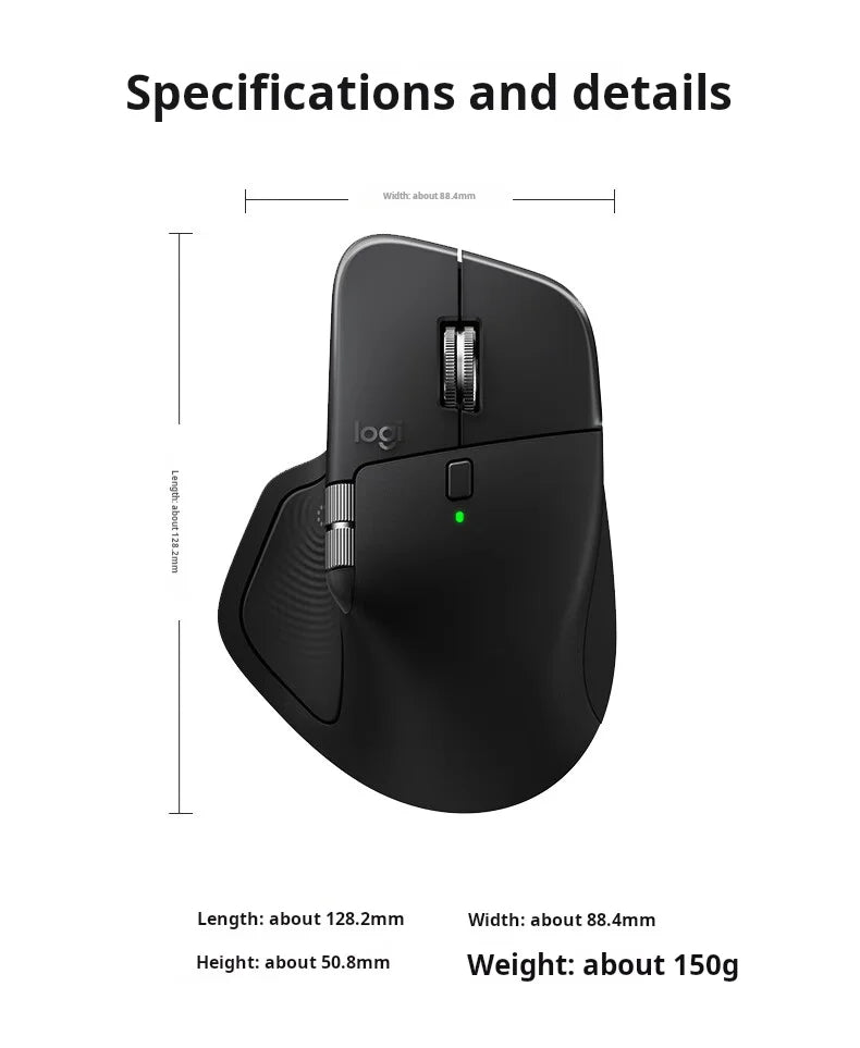 Logitech MX Master 4 Απτική Ανάδραση Actions Ring MagSpeed 8000DPI Εργονομικό Ασύρματο Ποντίκι Bluetooth Μπαταρία 70Day