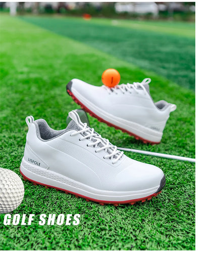 Hot Sale Lersure Golf Shoes Men Waterproof Golf Spikes Sneakers Professional Non-Slip Golf Footwear Trainers Luxury Sports Shoes