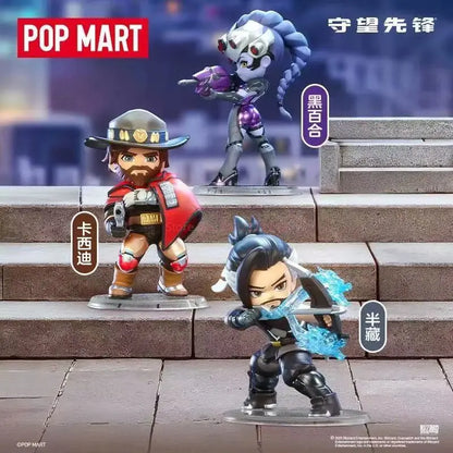 POP MART Genuína Overwatch Play Of The Game Series Blind Box — Figuras colecionáveis em PVC, ornamentos de secretária e modelos de brinquedo para fãs