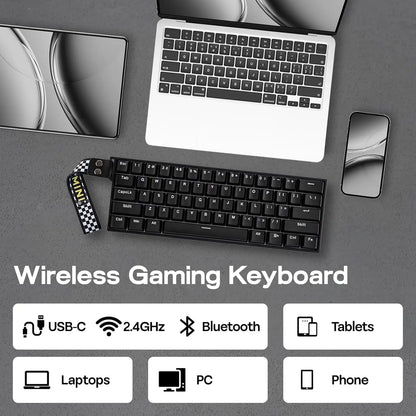 AULA Mini60 HE/Pro/Max 60% Magnetic Switch Gaming Keyboard RGB Tri Mode Mechanical Keyboard 8000Hz 0.01mmRT for E-Sports Gifts