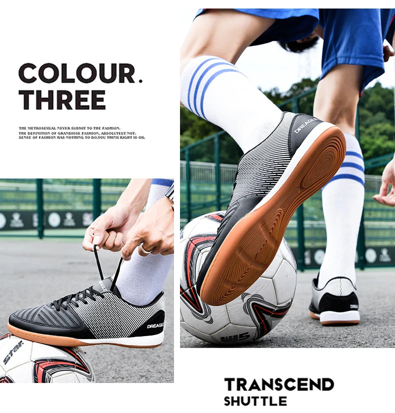 Scarpe da calcio indoor da uomo, scarpe da futsal professionali, scarpe da calcio da uomo antiscivolo, scarpe da calcio originali per campi in dura, Chuteira Society Futebol