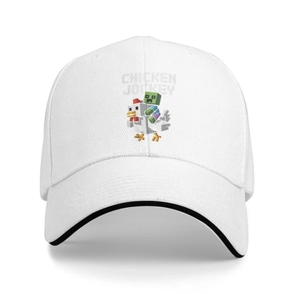 Chicken Jockey Zombie Pixel Art Zombie 2025 Movie Baseball Caps for Men Women Trucker Hat  Outdoor Workouts Adjustable Sun Hats