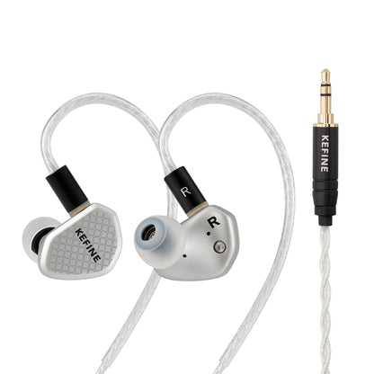 Angelears Kefine Klean SV 10mm DLC Diaphragm Dynamic Driver IEMs – Hi-Fi In-Ear Earphones with Interchangeable Nozzles &amp; Silver-Plated SPC Cable