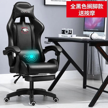 Joylive WCG Ergonomic Gaming Chair Leather Computer Chair Reclining Racing Office Chair with Adjustable Armrests for Gaming Room