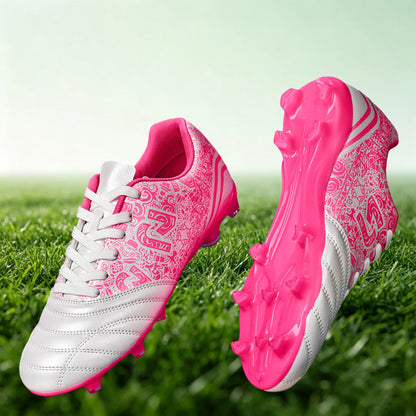 Chaussures de football unisexes pour hommes AG/FG, crampons légers en PU à haute adhérence pour l'entraînement sportif sur gazon extérieur