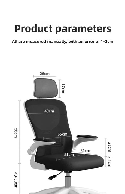 Ergonomic Gaming Chair for Office & Dorm, Comfortable Computer Desk Chair with Cushioned Seat, Adjustable Height Gaming Chair for Long Hours