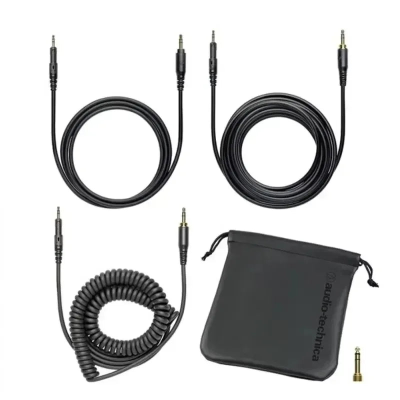Audio-Technica ATH-M50x Professional Studio Monitor Headphones Hi-Fi Wired Over-Ear Headphones with Foldable Design for Music Production