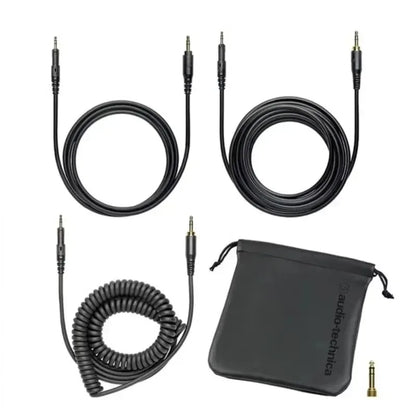 Audio-Technica ATH-M50x Professional Studio Monitor Headphones Hi-Fi Wired Over-Ear Headphones with Foldable Design for Music Production