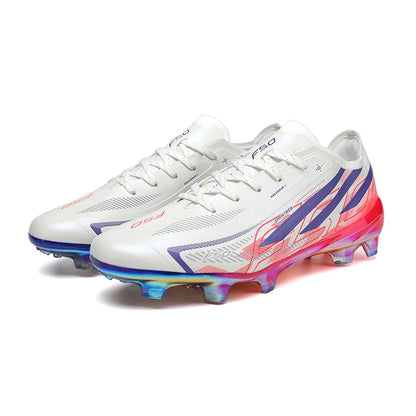 Chaussures de football pour hommes, baskets confortables, chaussures de football de haute qualité avec crampons longs pour garçons - Conception durable et résistante à l'usure