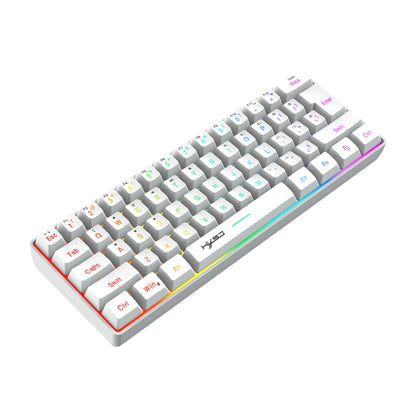 60% Wireless Gaming Keyboard, 61 Keys Triple Mode BT5.0/2.4G/USB-C Wireless Keyboard- RGB Backlit