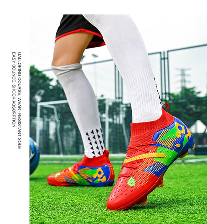 Football Boots Men Professional Soccer Shoes Sneaker Field Long Spikes Outdoor Competition Non Slip Comfortable Training Shoes
