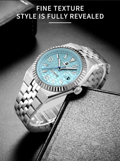 Custom Pilot Watch NH35 Automatic Mechanical Men Watch Sapphire Crystal Luminous 100M Water Resistant Cushion Case Dive Watch