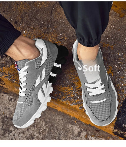 2026 new men's and women's running shoes breathable casual sneakers anti-slip vibration comfortable walking shoes 38-46
