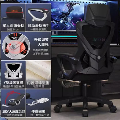 MDNG Ergonomic Office Chair Mesh Swivel Gaming Chair with Comfortable Reclining Design, Executive Desk Chair for Home Office & Study