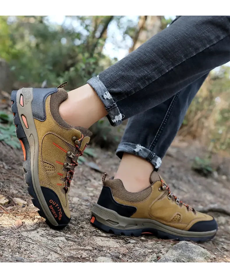 Retro Style Men  Sports Shoes Autumn and Winter Short Boots Anti Slip Hiking Shoe Suitable for Ankle Boots Urban Commuting 2025