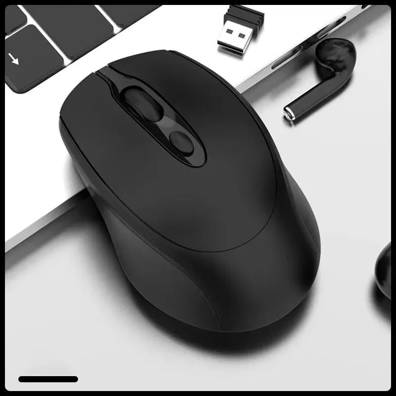 MissionFit Bluetooth Wireless Mouse Rechargeable 2.4G Silent Wireless Mouse for PC, Laptop, MacBook & Tablet with Adjustable DPI