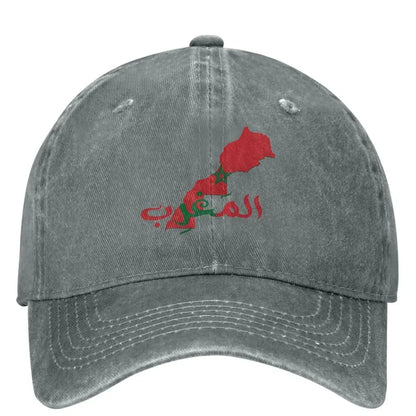Morocco Map And Flag Casual Baseball Cap Spring Trucker Hat Hot Sale Hunting Camping Hip Hop Hats Female Male Baseball Caps