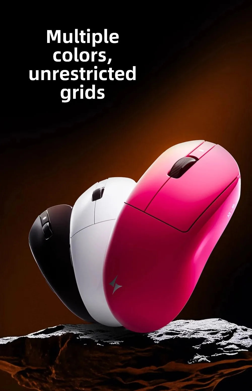 ATK Dragonfly A9 Wireless Gaming Mouse, PAW3950 Sensor, Tri-Mode Bluetooth Mouse, 30,000 DPI, 8KHz Polling Rate, Lightweight Ergonomic Esports Mouse
