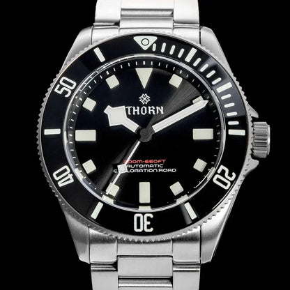 THORN 39mm Titanium Watch Men Homage Vintage PT5000 Movement Automatic Sapphire Crystal C3 Super Luminous 200M Waterproof Watch