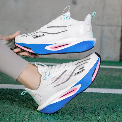 2025 Men's And Women's Carbon Board Running Shoes Professional Marathon, Lightweight Rebound Cushioning Breathable Sports Shoes