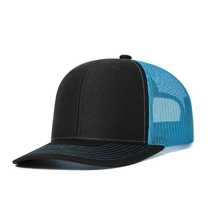 Cappellino da baseball classico in rete traspirante per donne, cappellino casual da camionista traspirante, cappellino unisex regolabile con chiusura a scatto, cappellino sportivo e dinamico da papà