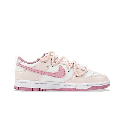 Spersonalizowane trampki Nike Dunk „Honeyed Rose” – nowe chińskie ręcznie malowane damskie buty skateboardowe typu low-top z motywem serca