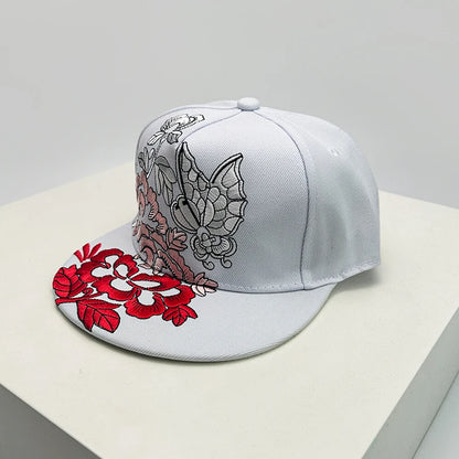 China Chic Pattern Embroidery Baseball Hats Breathable New Unisex Ethnic Style Peaked Caps Versatile Sunshade Hip Hop Fashion
