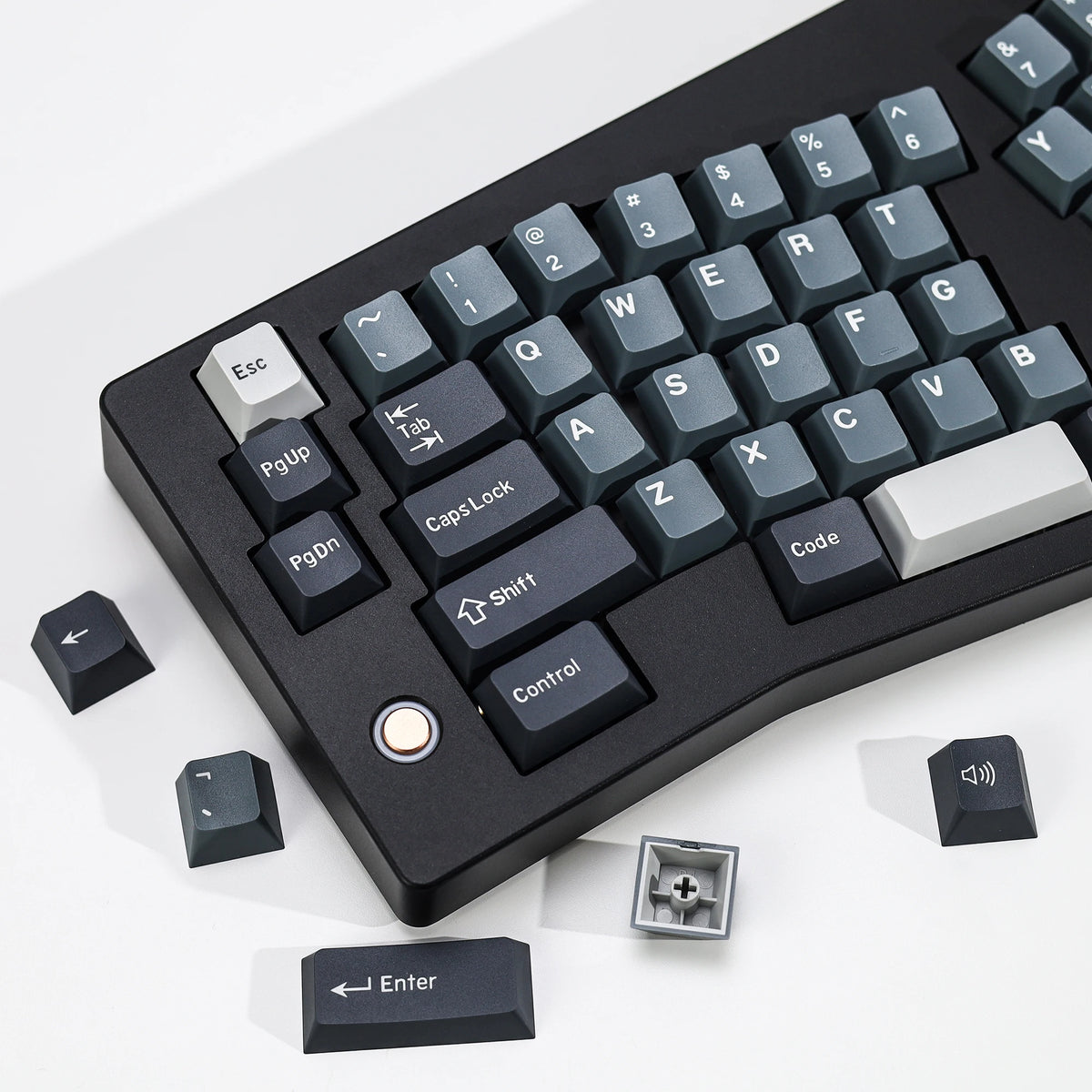KBDiy GMK Apollo Keycaps ISO PBT Cherry Profile Retro Double Shot Keycap for MX Switches Alice 60 Mechanical Keyboard Key Caps