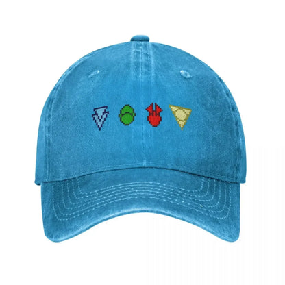 Twilight Imperium Technology Symbols Pixel Art Baseball Cap Icon Ball Cap fishing caps man fun hats Boy Women's